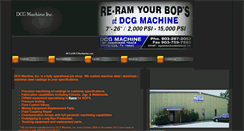 Desktop Screenshot of dcgmachineinc.com